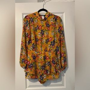 Endless Rose Open Back Floral Romper
